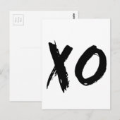 XO-penseel minimaal Briefkaart (Voorkant / Achterkant)