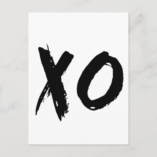 XO-penseel minimaal Briefkaart (Voorkant)