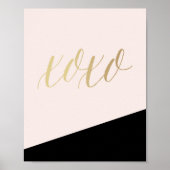 XO-roze kunstdrukwerk Poster (Voorkant)