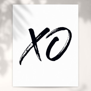 XO Script Liefde en Knuffels Poster