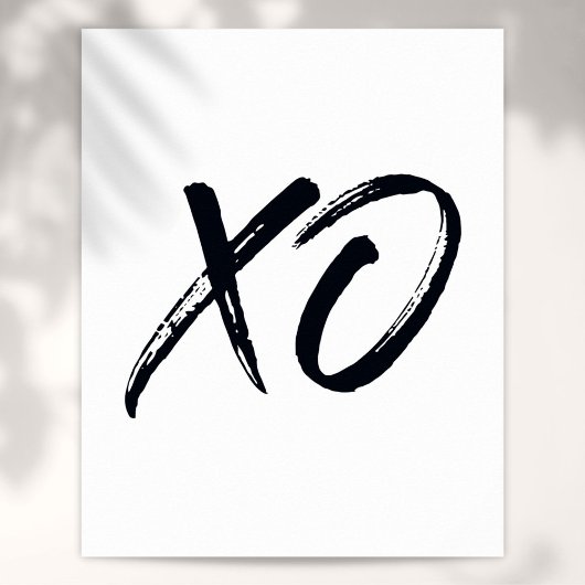 XO Script Liefde en Knuffels Poster