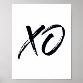 XO Script Love en Hugs Poster (Voorkant)