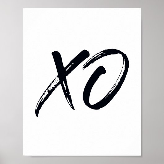 XO Script Love en Hugs Poster (Voorkant)