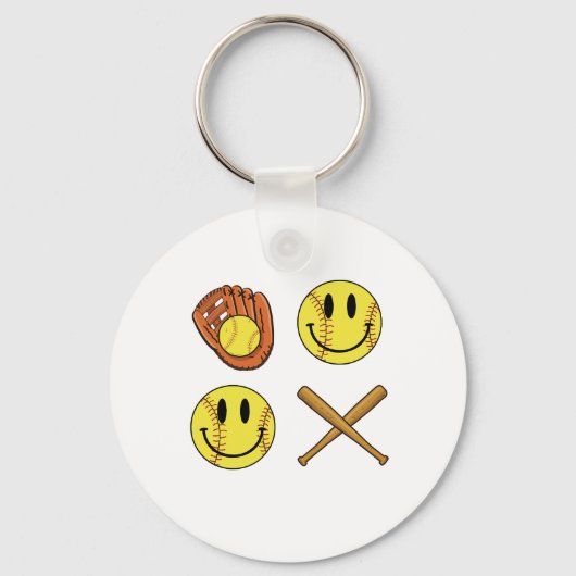 XO softball.png Sleutelhanger (Voorkant)