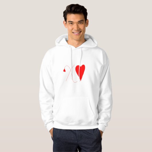 XO Valentijnsdag ontwerp Hoodie (Voorkant volledig)