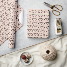 Xo Valentijnse - Hearts Patroon Cadeaupapier