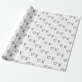 Xo Valentijnse  - Hearts Patroon Cadeaupapier