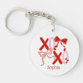 XO Valentine Keychain | Cute XOXO Love Keychain (Voorkant)