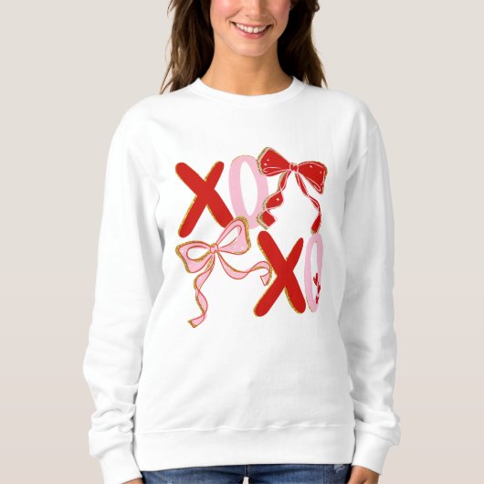 XO Valentine Sweatshirt | Cute XOXO Love Pullover (Voorkant)