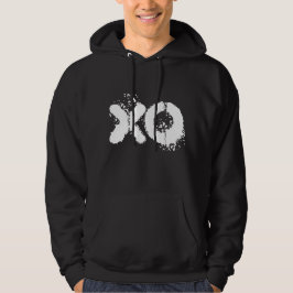 XO witte mannen zwart Hoodie