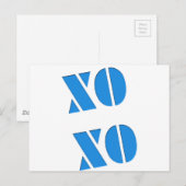 XO XO BRIEFKAART (Voorkant / Achterkant)