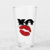 XO XO kus me retro Glass/Fun Party drinken Glas (Voorkant)