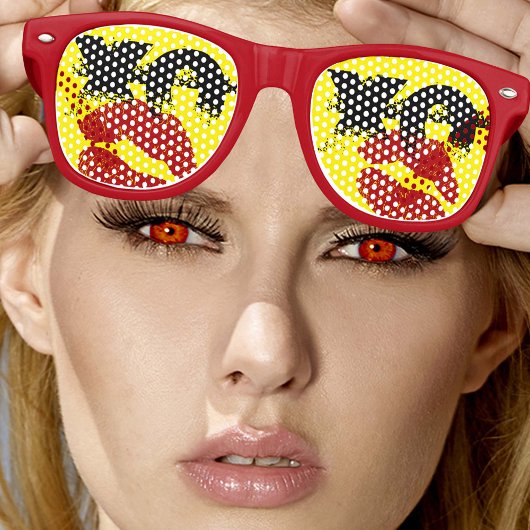 XO XO kus me retro Shades / Fun Party Sunbril Retro Zonnebril