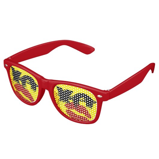 XO XO kus me retro Shades / Fun Party Sunbril Retro Zonnebril (Gekanteld)