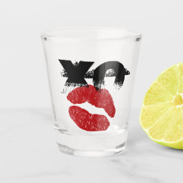 XO XO kus me retro shotglas /Huwelijken Feestelijk Shot Glas