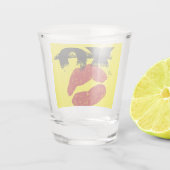 XO XO kus me retro shotglas / leuke feestje Shot Glas (Achterkant)