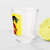 XO XO kus me retro shotglas / leuke feestje Shot Glas (Rechts)