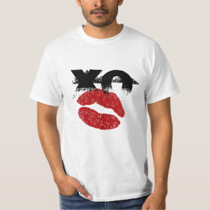 XO XO kus me retro T-shirt / Kippen, Party Fun Fee