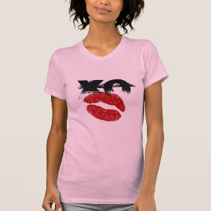 XO XO kus me retro T-shirt / leuk feestje voor mei