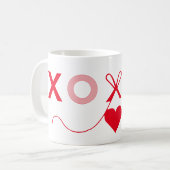 XO❤️XO speciaal ontwerp Koffiemok (Voorkant links)