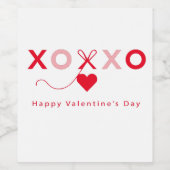 XO❤️XO speciaal ontwerp Wijn Etiket (Enkel label)