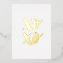 XO XO Valentijnsdag kussen en kussen. Gold modern