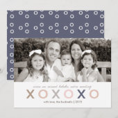 XO XO XO | Recente Kerstkaart (Voorkant / Achterkant)