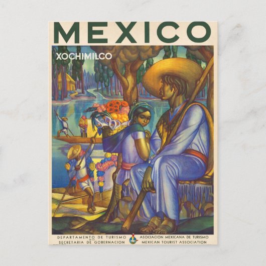 Xochimilco Briefkaart (Voorkant)