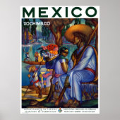  Xochimilco Mexico Travel Poster (Voorkant)