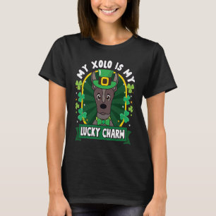 Xolo Mexican Hairless St Patricks Lucky Charm mama T-shirt