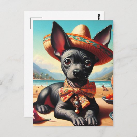  Xoloitzcuintle Briefkaart (Voorkant / Achterkant)