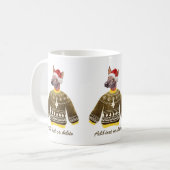 Xoloitzcuintle die het Ugly Sweater Xmas Hondenlie Koffiemok (Voorkant links)