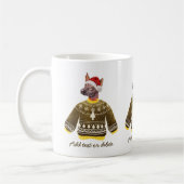 Xoloitzcuintle die het Ugly Sweater Xmas Hondenlie Koffiemok (Links)