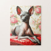  Xoloitzcuintle Illustratie Legpuzzel (Verticaal)