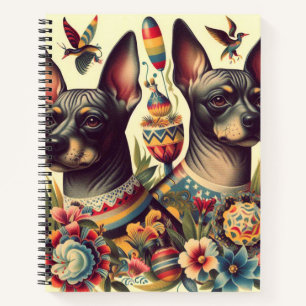  Xoloitzcuintle Illustratie Notitieboek