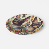  Xoloitzcuintle Illustratie Papieren Bordje (Gekanteld)