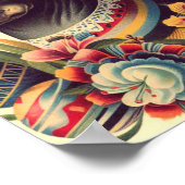 Xoloitzcuintle Illustratie Poster (Hoek)