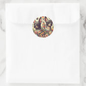 Xoloitzcuintle Illustratie Ronde Sticker (Tas)