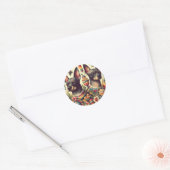 Xoloitzcuintle Illustratie Ronde Sticker (Envelop)