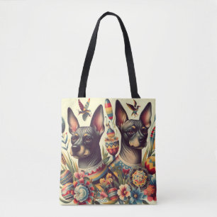 Xoloitzcuintle Illustratie Tote Bag