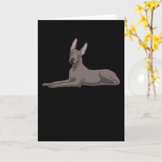 Xoloitzcuintle Kaart (Gele Bloem)