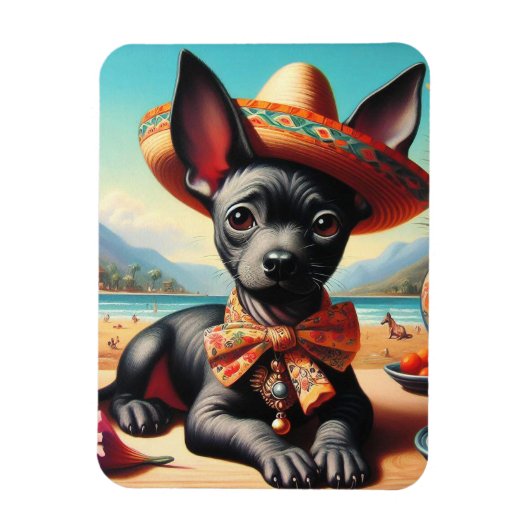  Xoloitzcuintle Magneet (Verticaal)