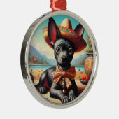  Xoloitzcuintle Metalen Ornament (Rechts)