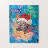Xoloitzcuintle Mexicaanse Naakthond Kerstmis Legpuzzel (Verticaal)