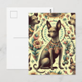 Xoloitzcuintle naadloos Briefkaart (Voorkant / Achterkant)