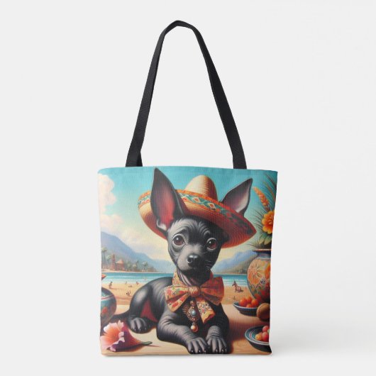  Xoloitzcuintle Tote Bag (Achterkant)