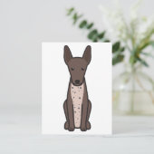 Xoloitzcuintli Dog Cartoon Briefkaart (Staand voorkant)