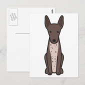 Xoloitzcuintli Dog Cartoon Briefkaart (Voorkant / Achterkant)