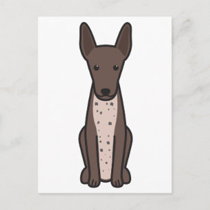 Xoloitzcuintli Dog Cartoon Briefkaart