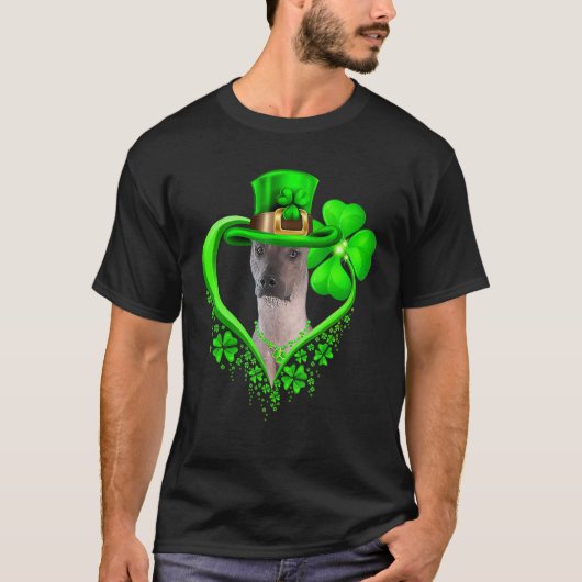 Xoloitzcuintli Dog St Patricks Day Lover Irish Sha T-shirt (Voorkant)